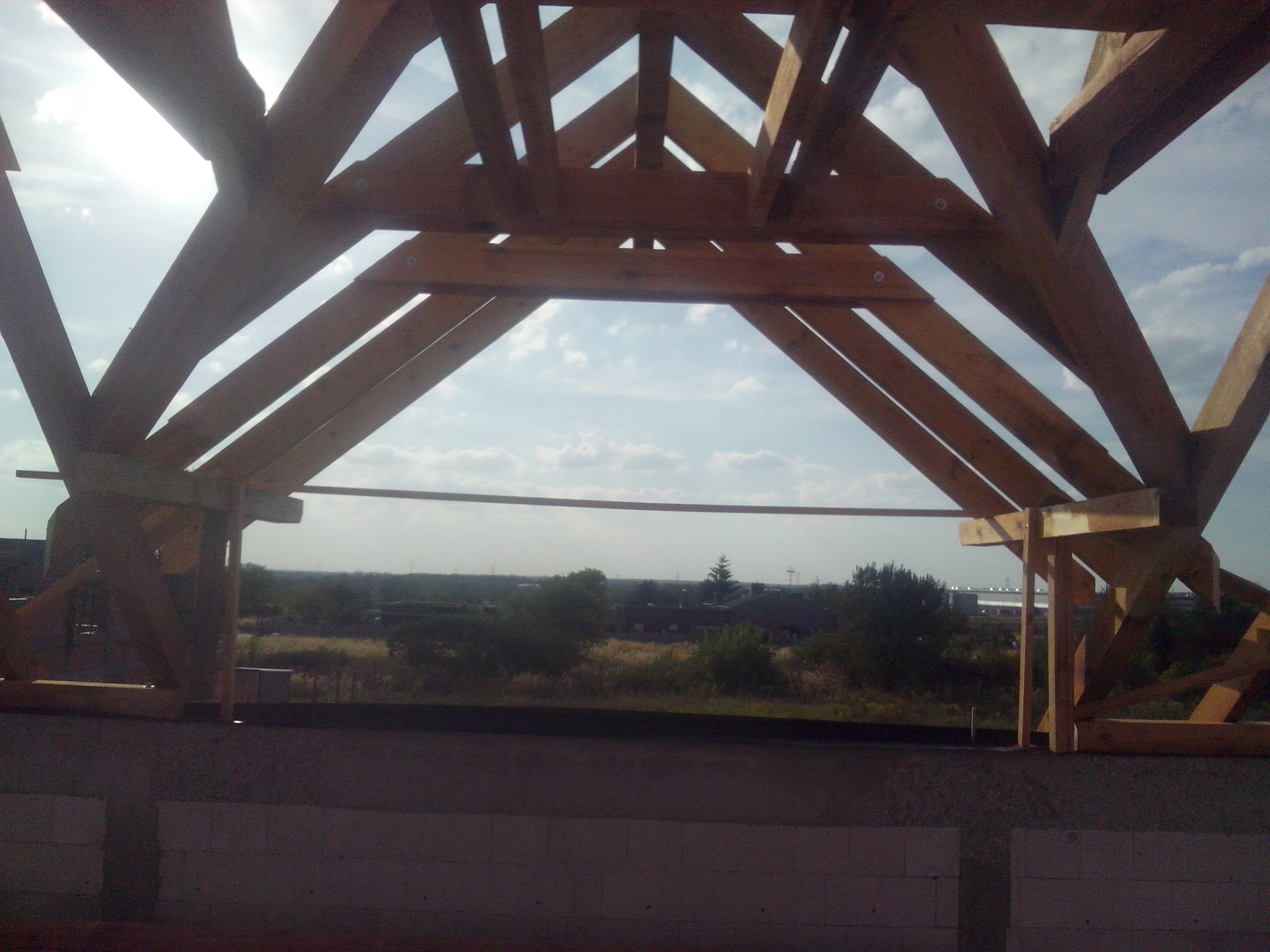 widok z łazienki